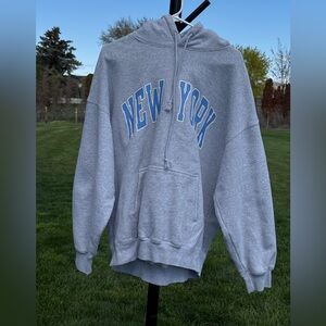 John Galt/Brandy Melville 
Gray New York Hoodie
one size
